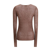 PINKO Brown Wool Sweatshirt